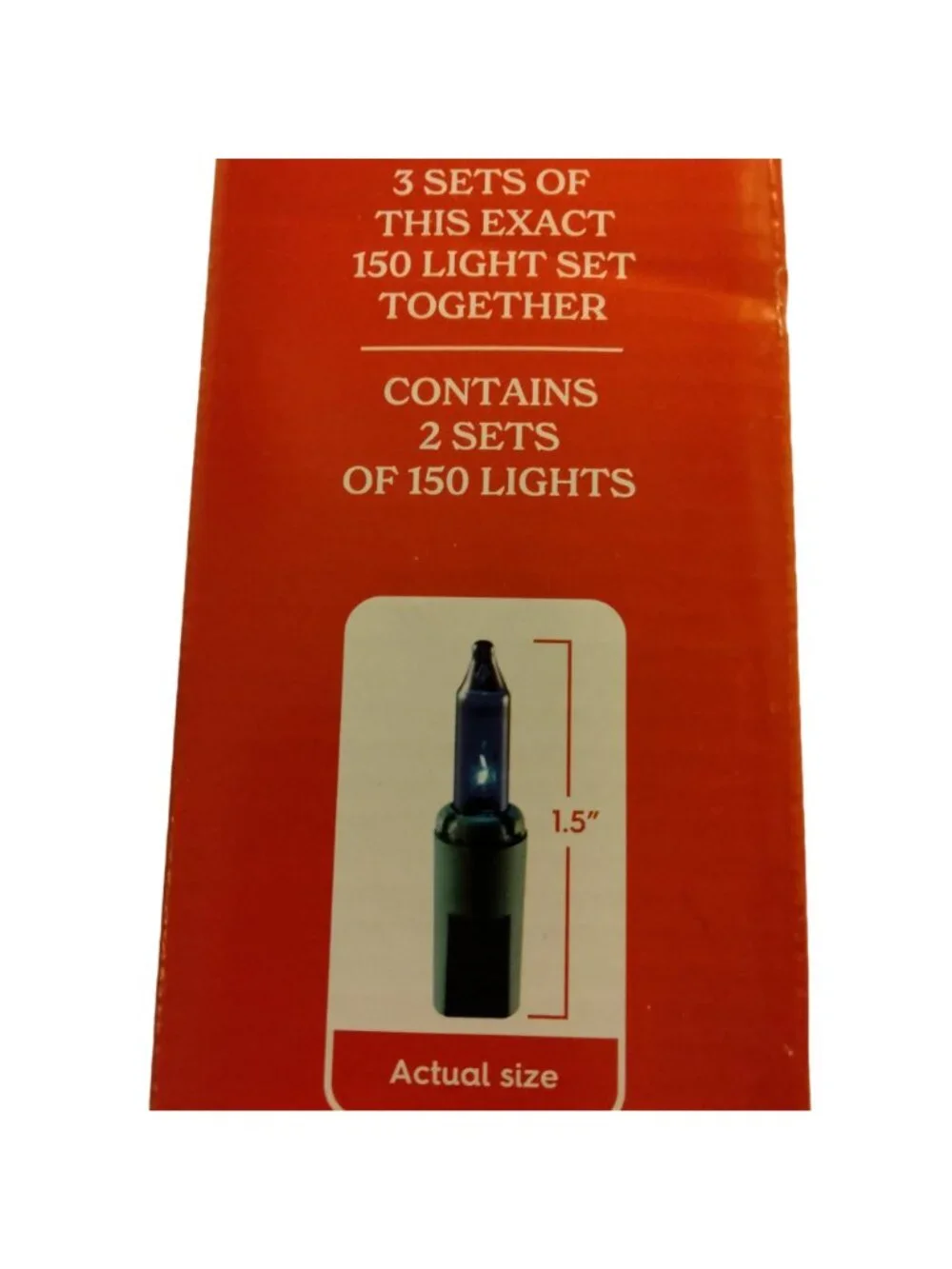 Holiday Time Blue Lights indoor Outdoor 300 ct Wedding Patio Deck Christmas